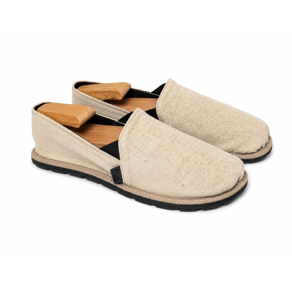 Unshoes Terra Vida Natural Hemp Canvas Barefoot Slip On Men's 11.5 NWOB